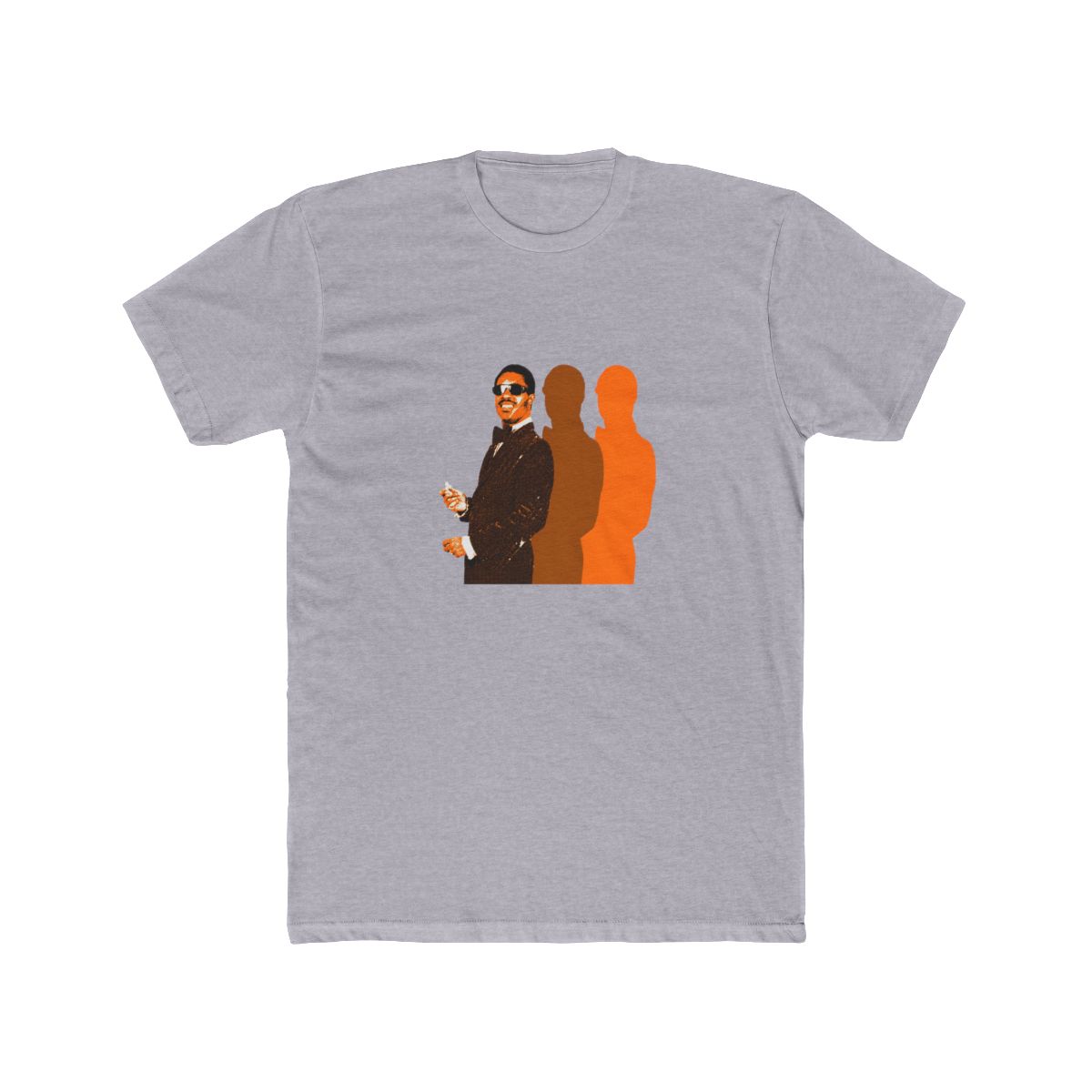 Stevie Wonder Retro Orange T Shirt - alternate angle 5, merchandise